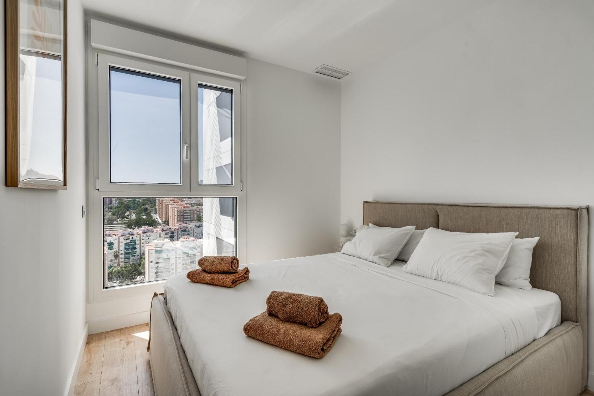 Gelegen Urban Sky Tower Apartment Málaga
